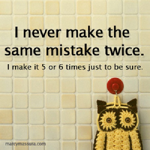 making mistakes