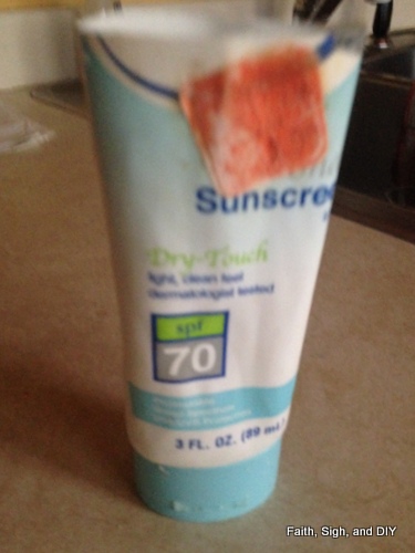 diy/sunscreen vase/diy