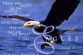 on eagle's wings