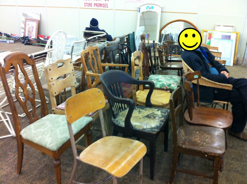 thrift store shopping