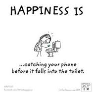 happiness is catching your phone