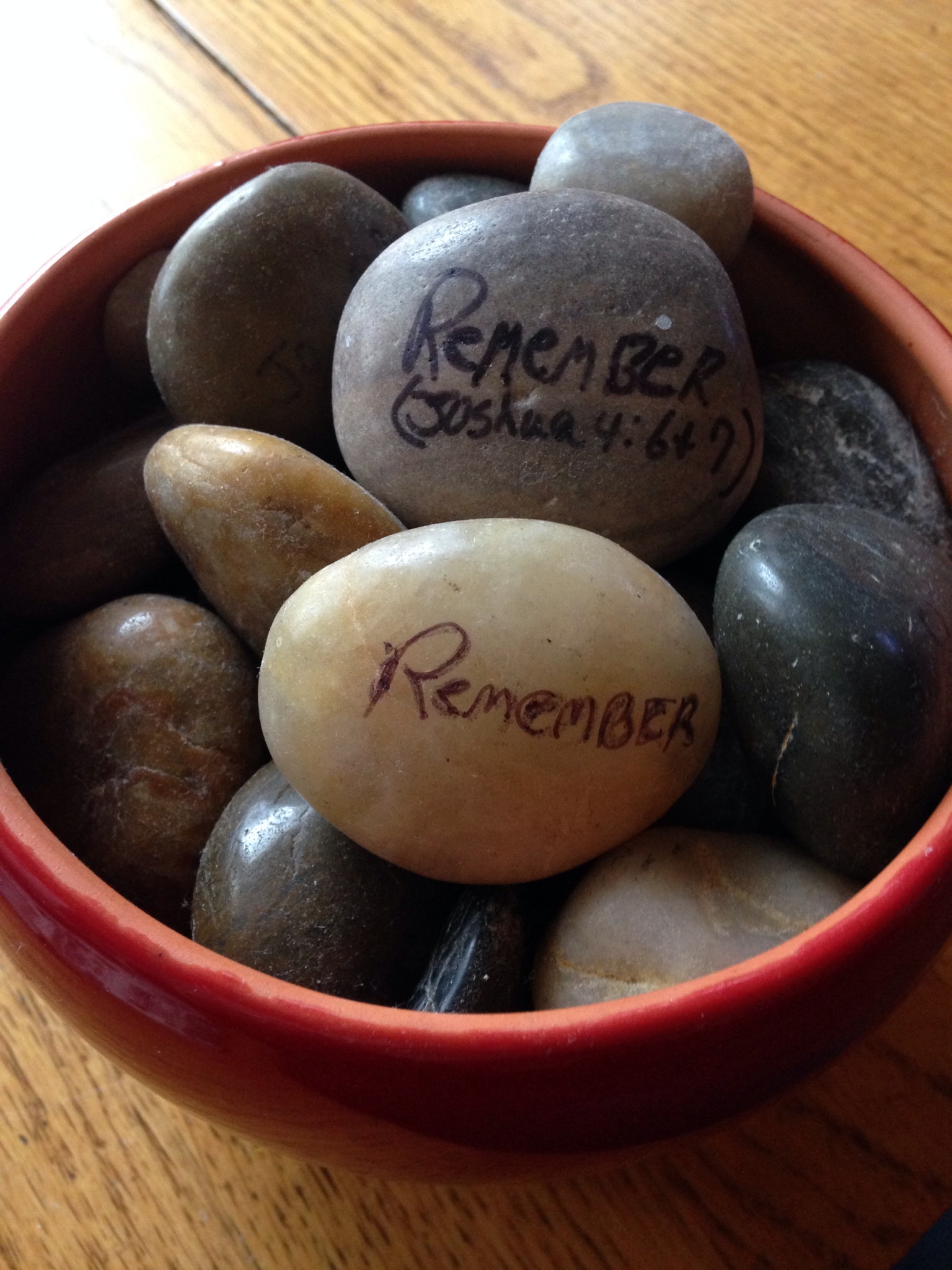 My "remember" stones