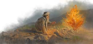 Moses and the burning bush