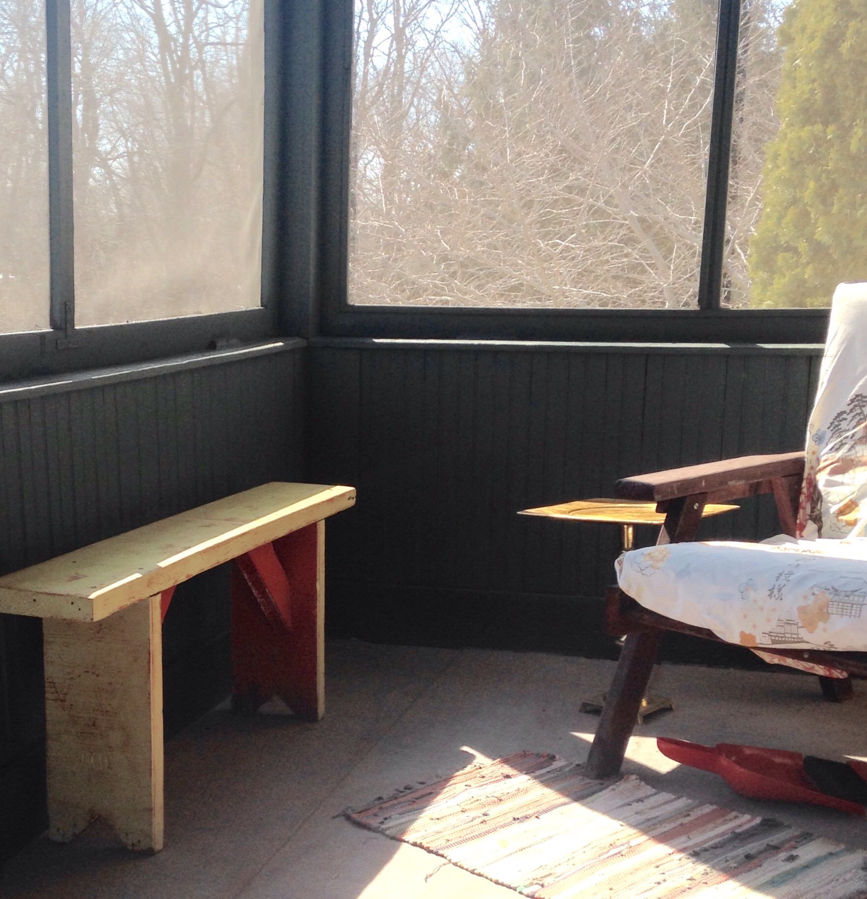 porch off second floor bedroom/diy