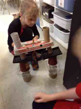 children building things