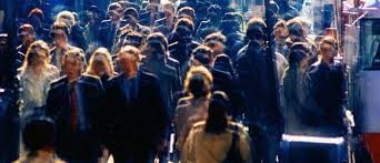 strangers passing by