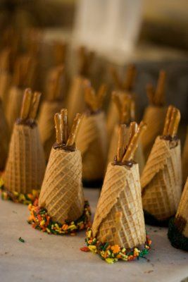 ice cream cone teepees