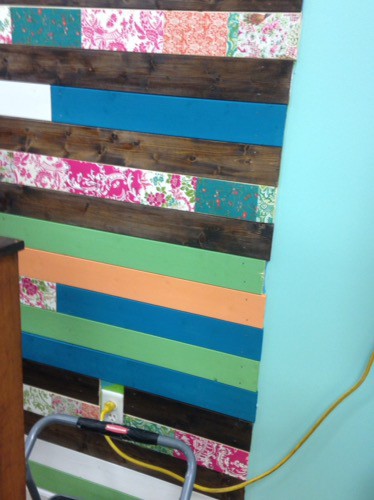 plank board wall