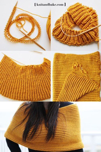 gold knitted wrap