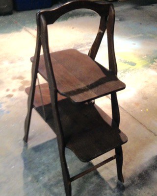 antique tiered table