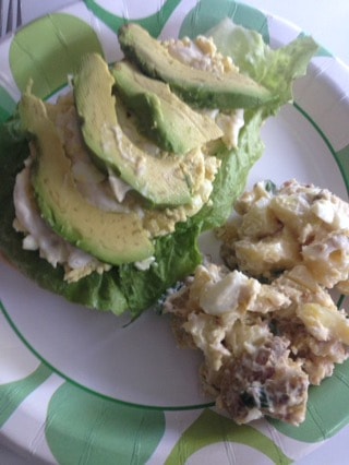 egg salad avocado sandwich