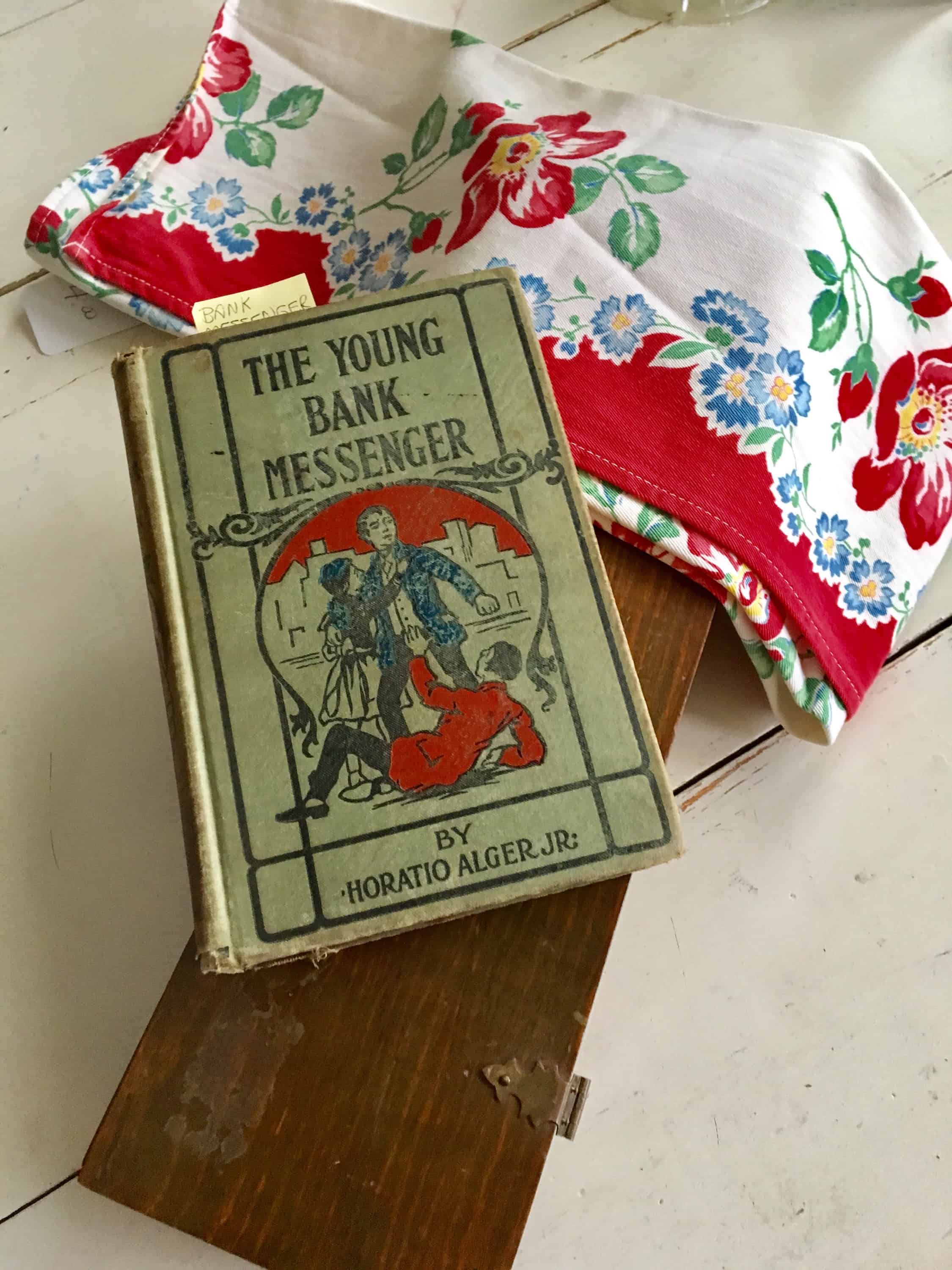 antique book,. cloth,. box