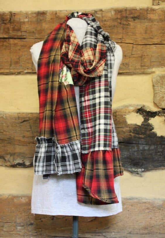 flannel scarf/fall