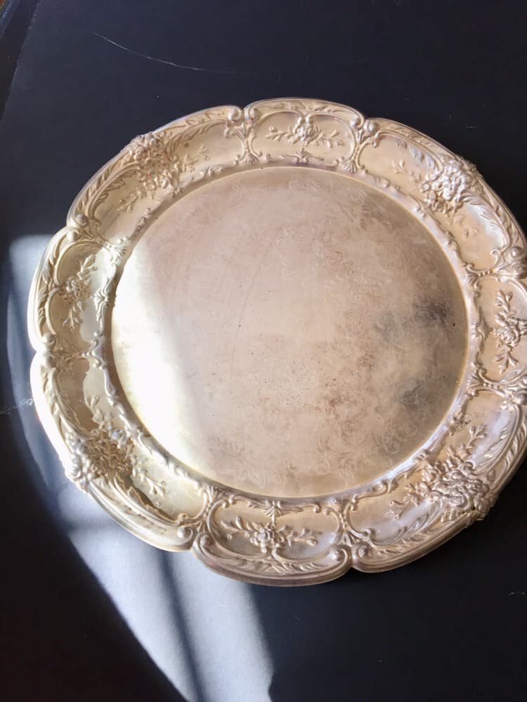 silver tray