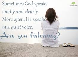 listening to God's voice