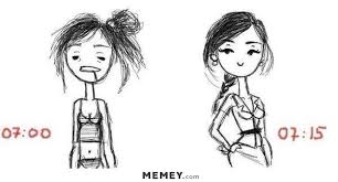 women in morning