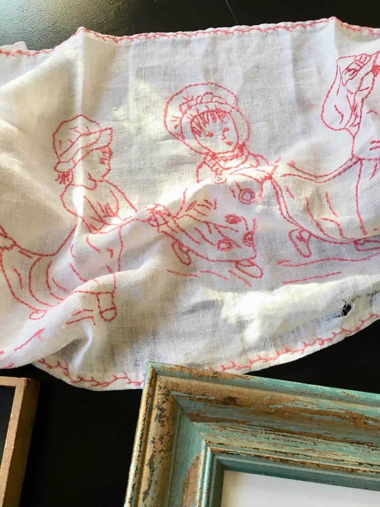 red and white scarf/great find