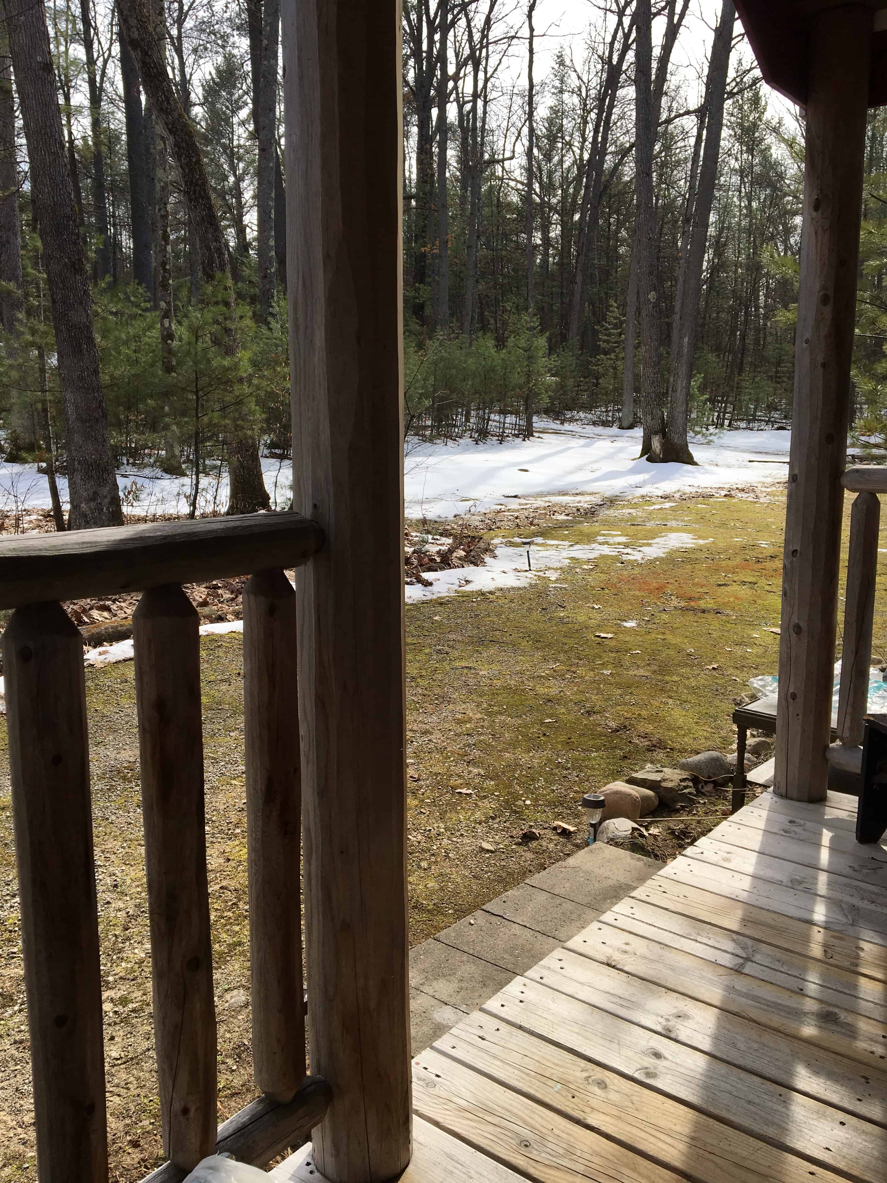 teeny tiny red cabin