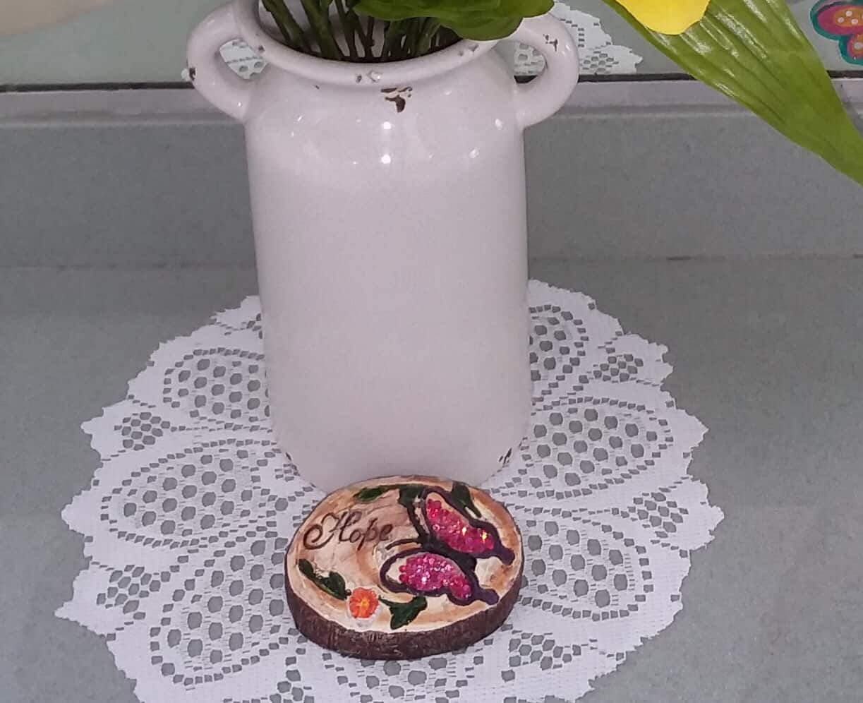 flowers at rest stop/inspirational