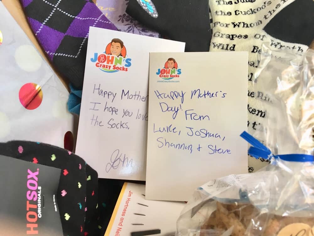 John's Crazy socks/inspirational