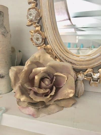 DIY/spray painted silk flowers