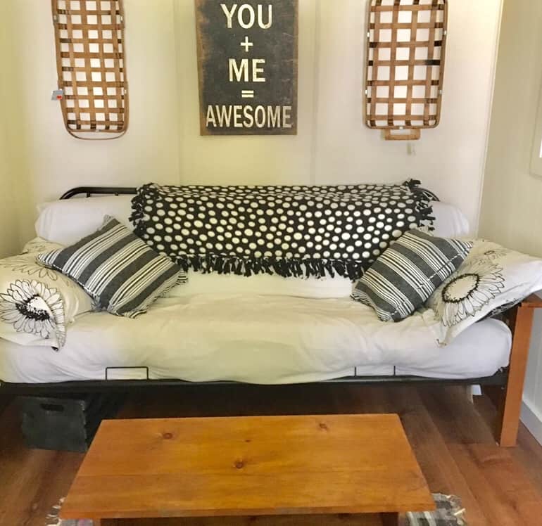 thrift find/coffee table/cabin
