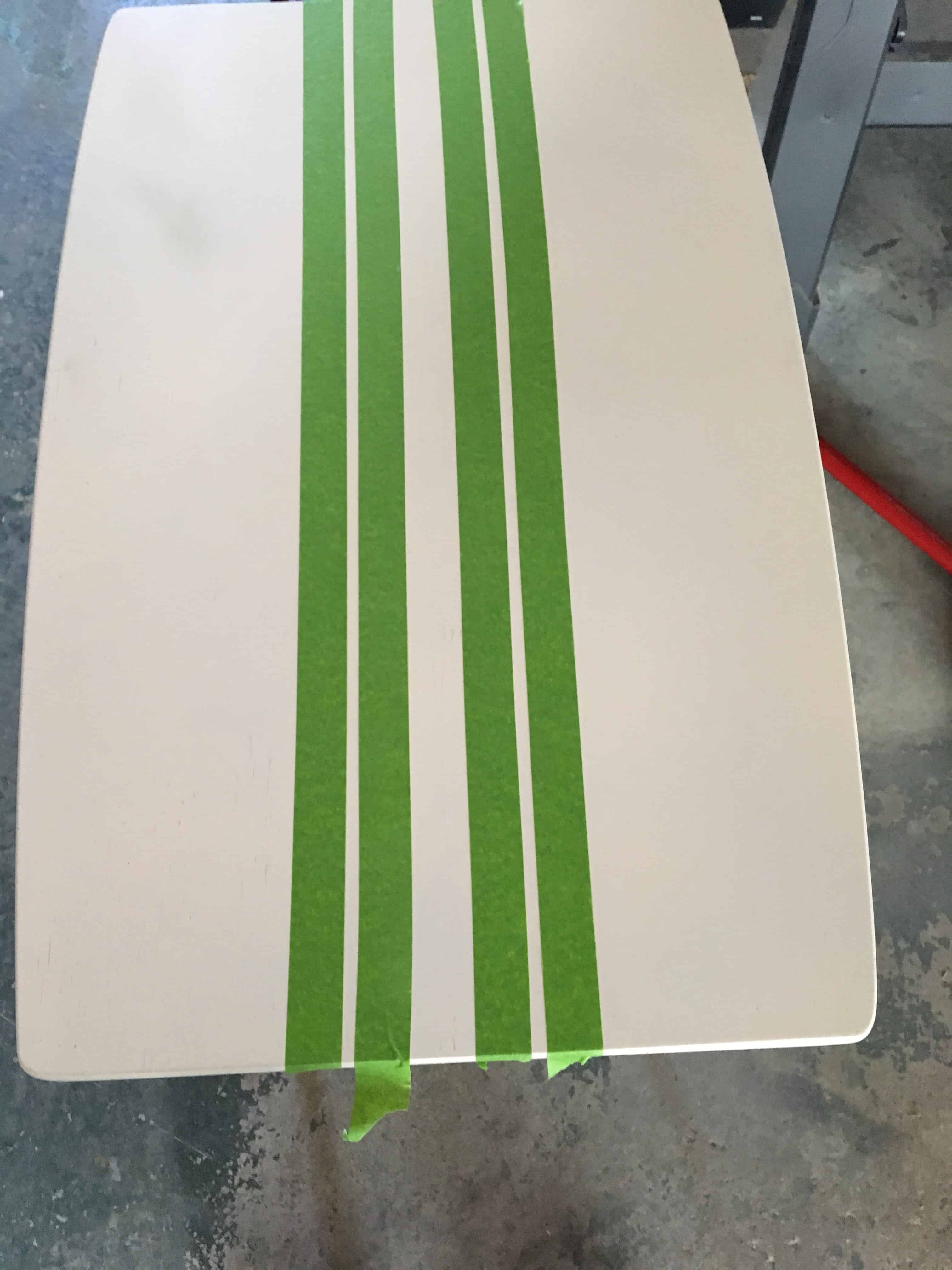 DIY/painted furnture/grainsack striping