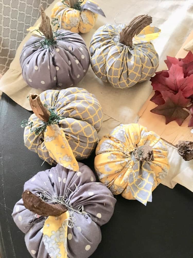 DIY/fabric pumpkins