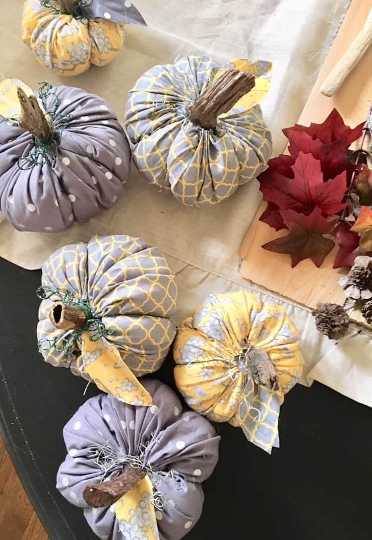 DIY/fabric pumpkins