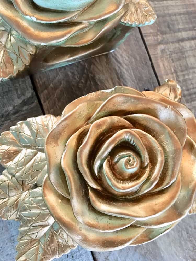 gold curtain holders/Thrift store/DIY