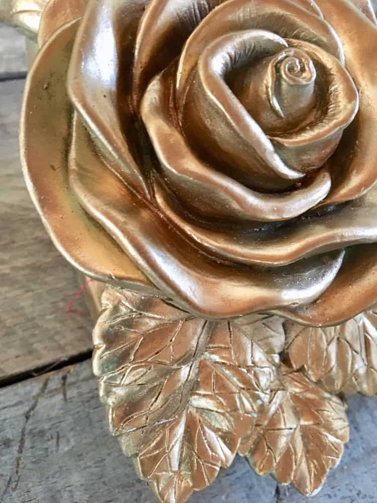 gold curtain holders/Thrift store/DIY