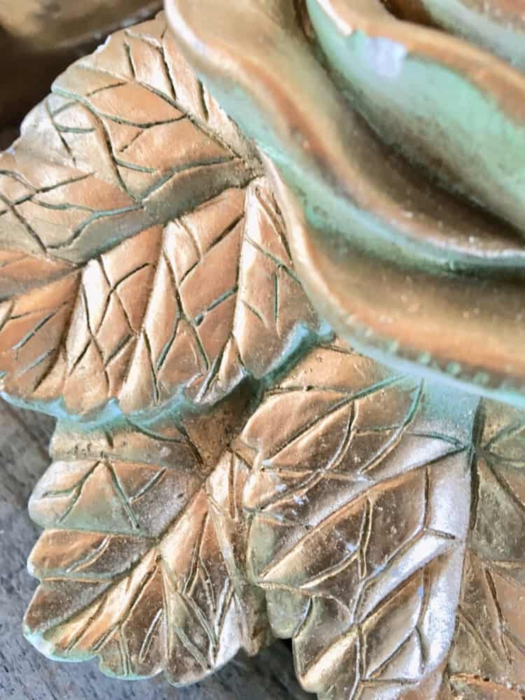 gold curtain holders/Thrift store/DIY