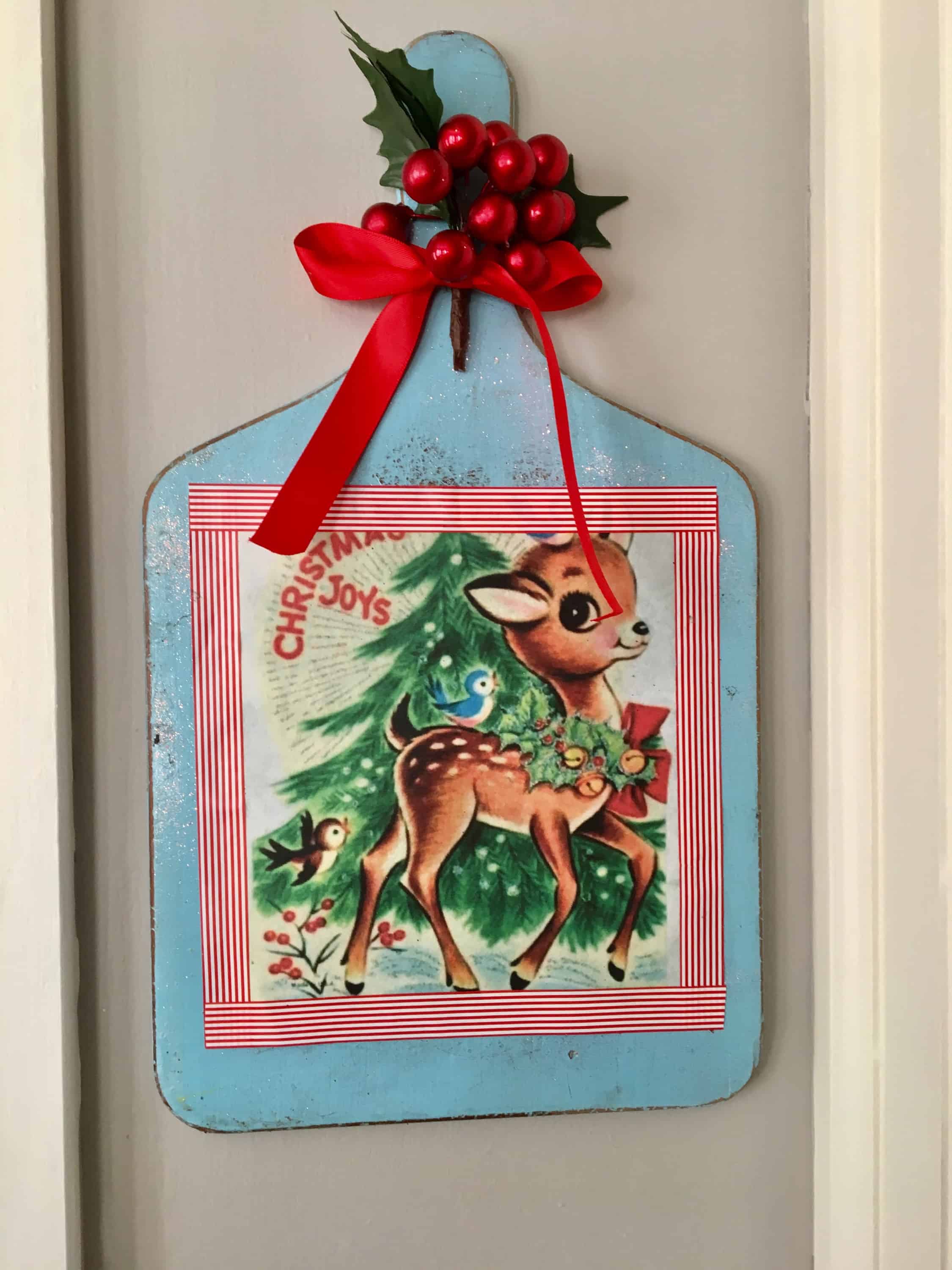 bread board art/DIY/Christmas