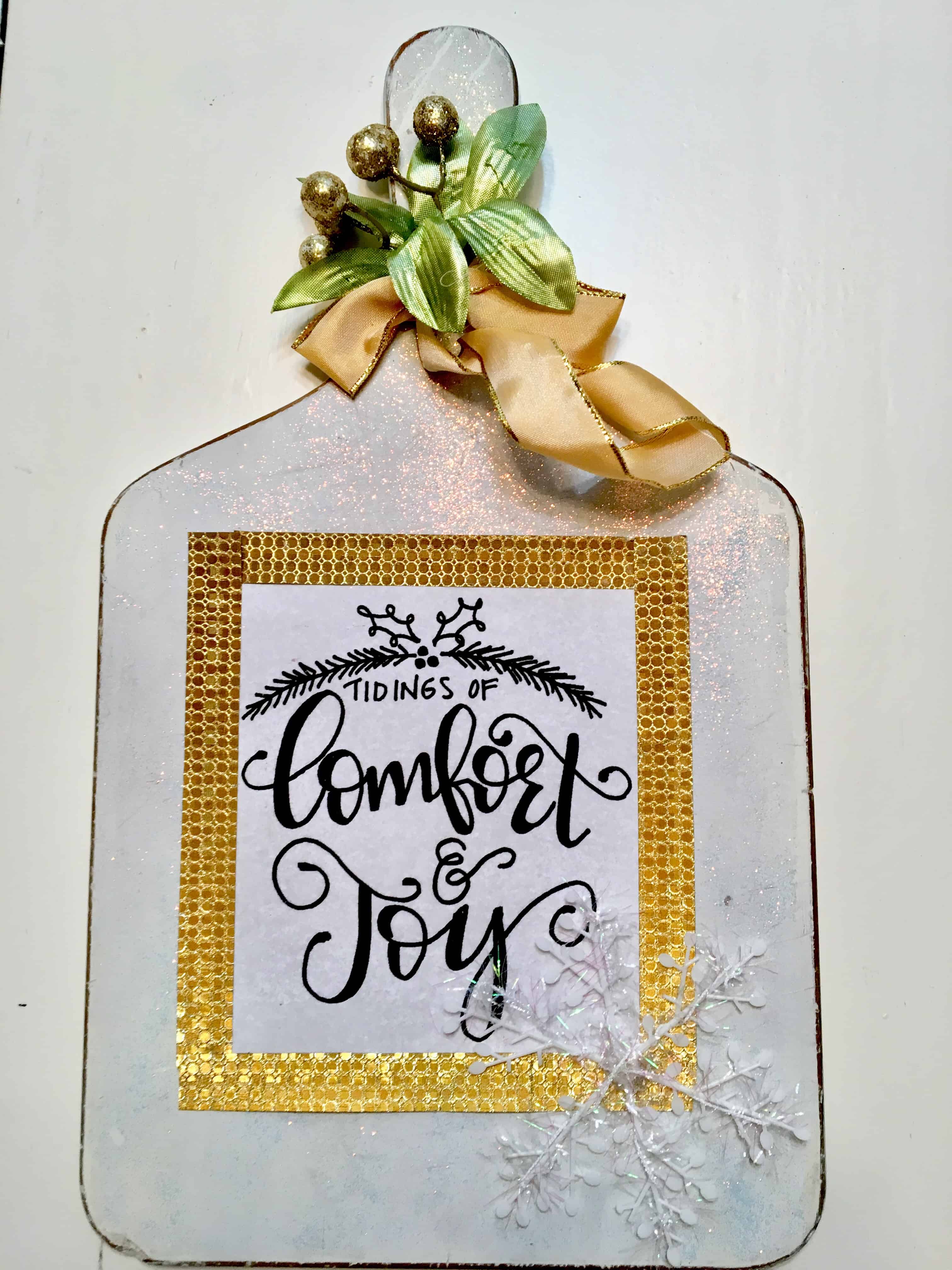 bread board art/DIY/Christmas