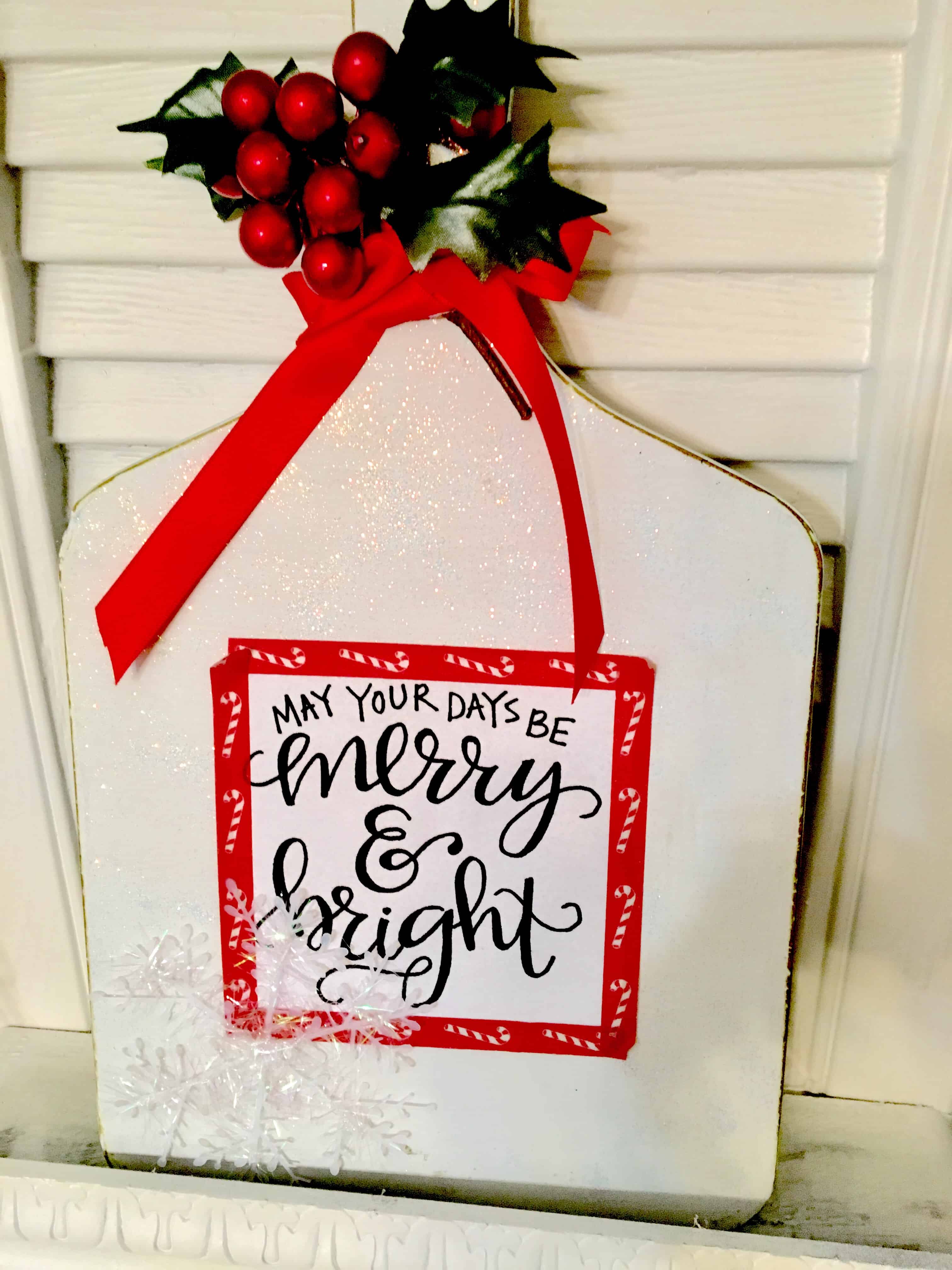 bread board art/DIY/Christmas