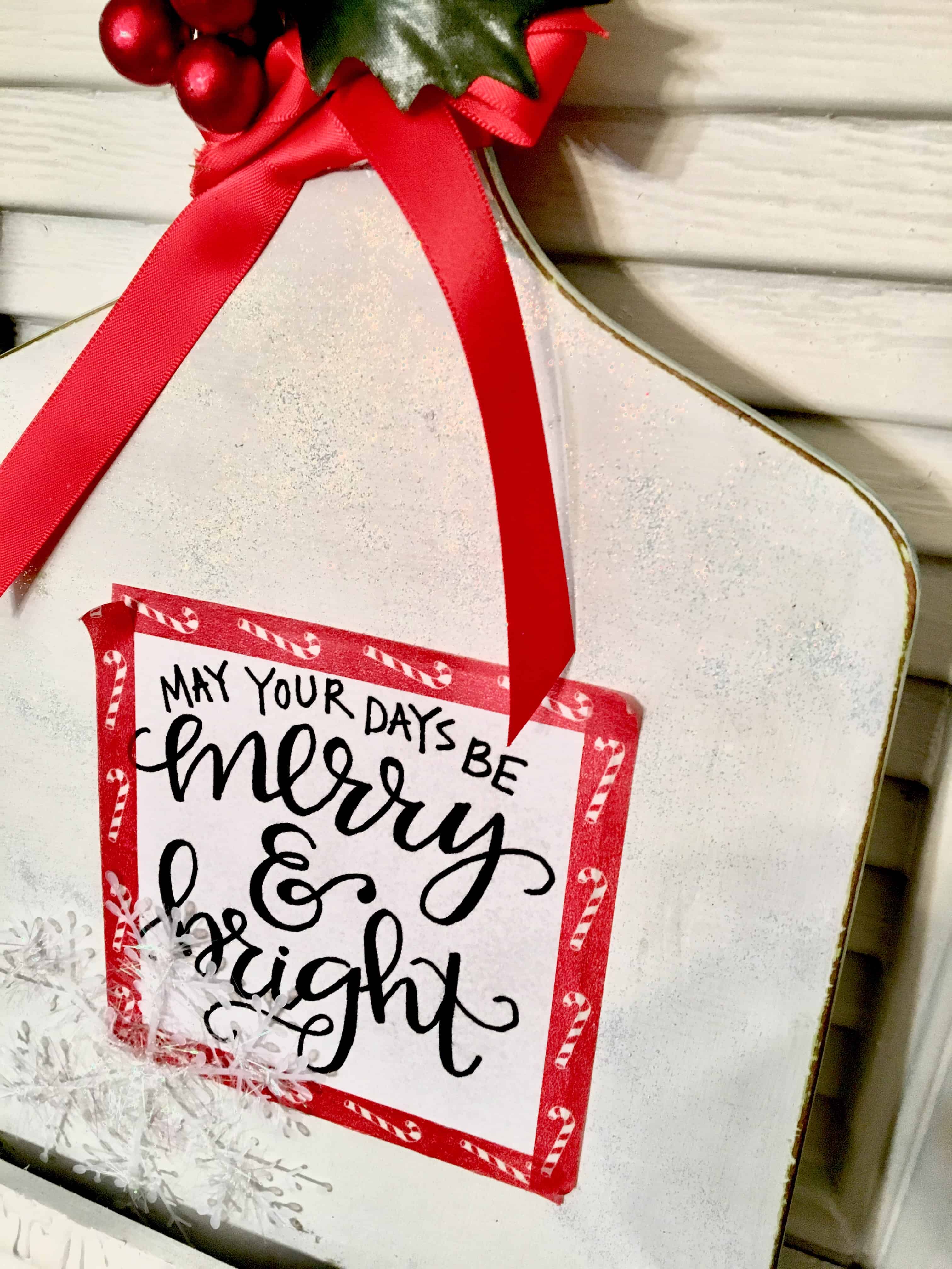 bread board art/DIY/Christmas