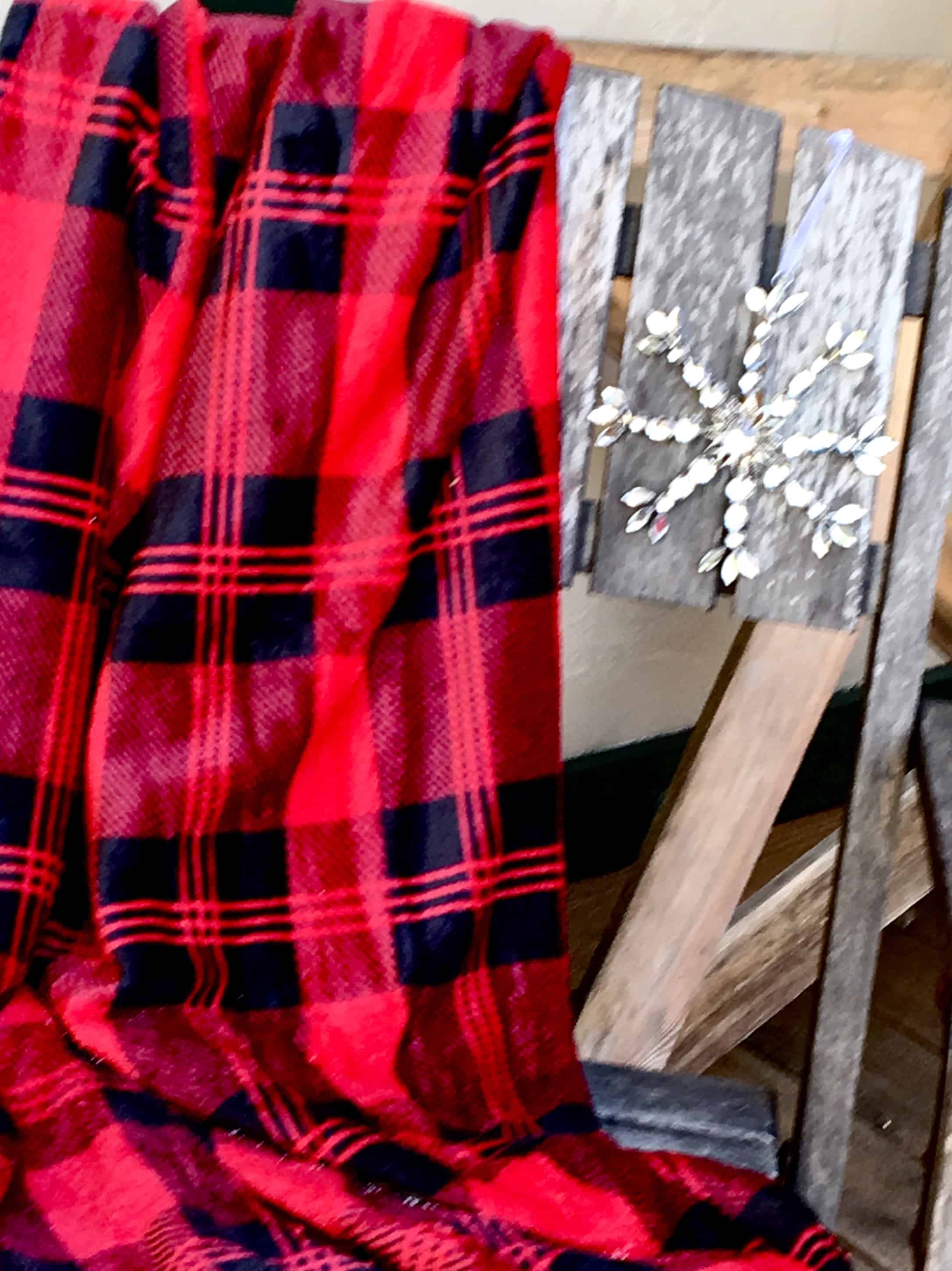 Christmas decorated porch