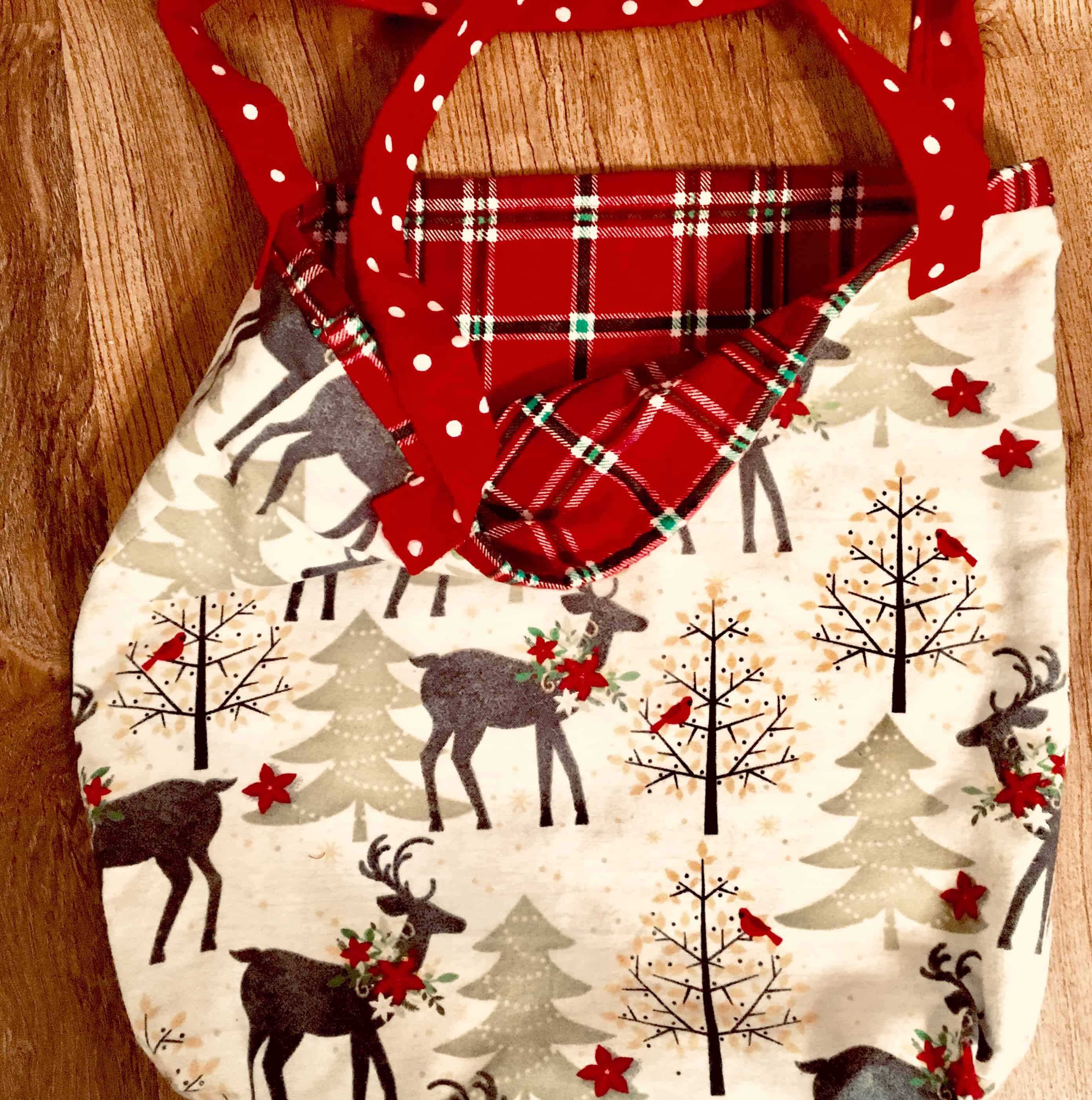 Flannel Christmas bags/DIY