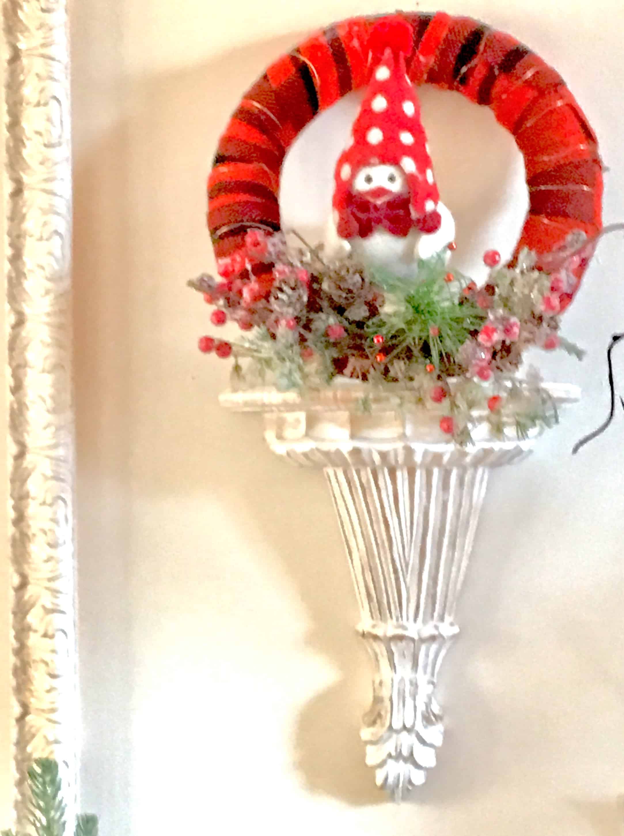 Christmas decorating/dining room