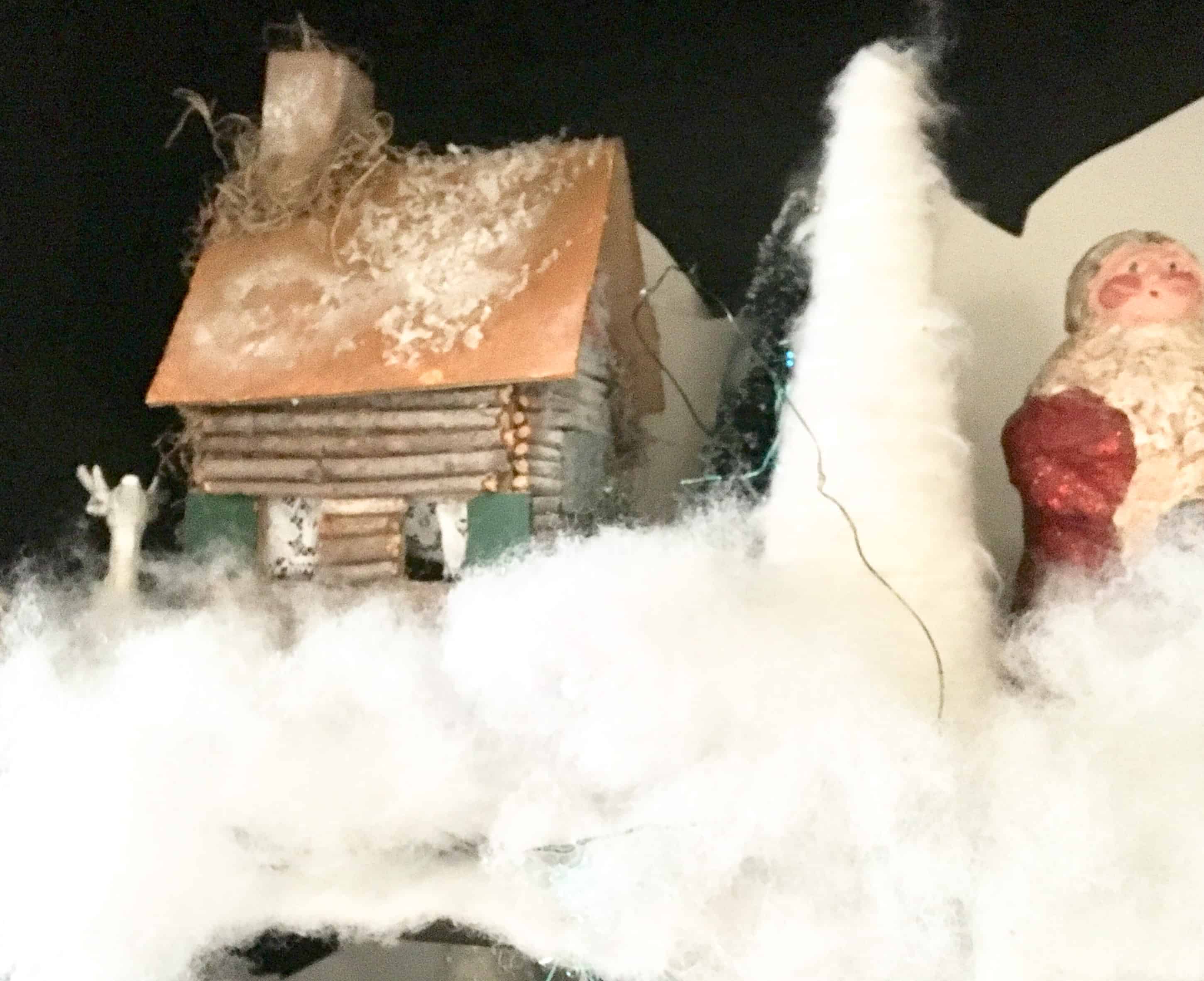 Christmas decorating/hutch