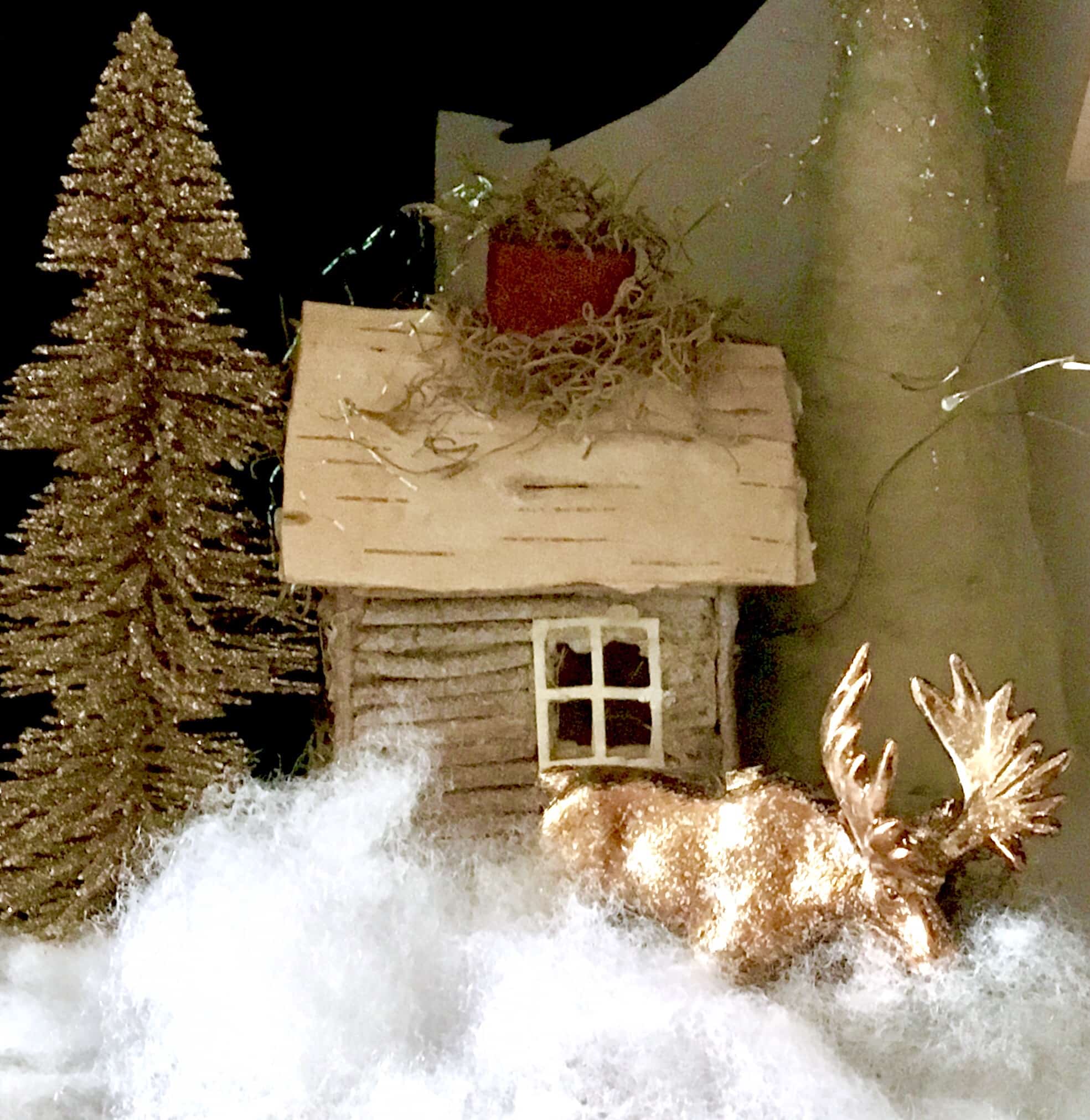 Christmas decorating/hutch