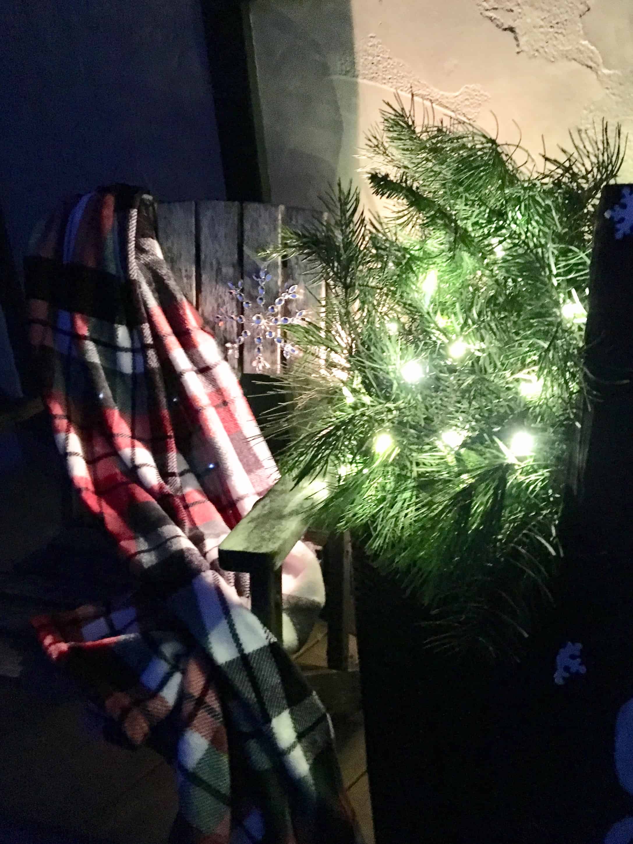 Decorated Christmas porch