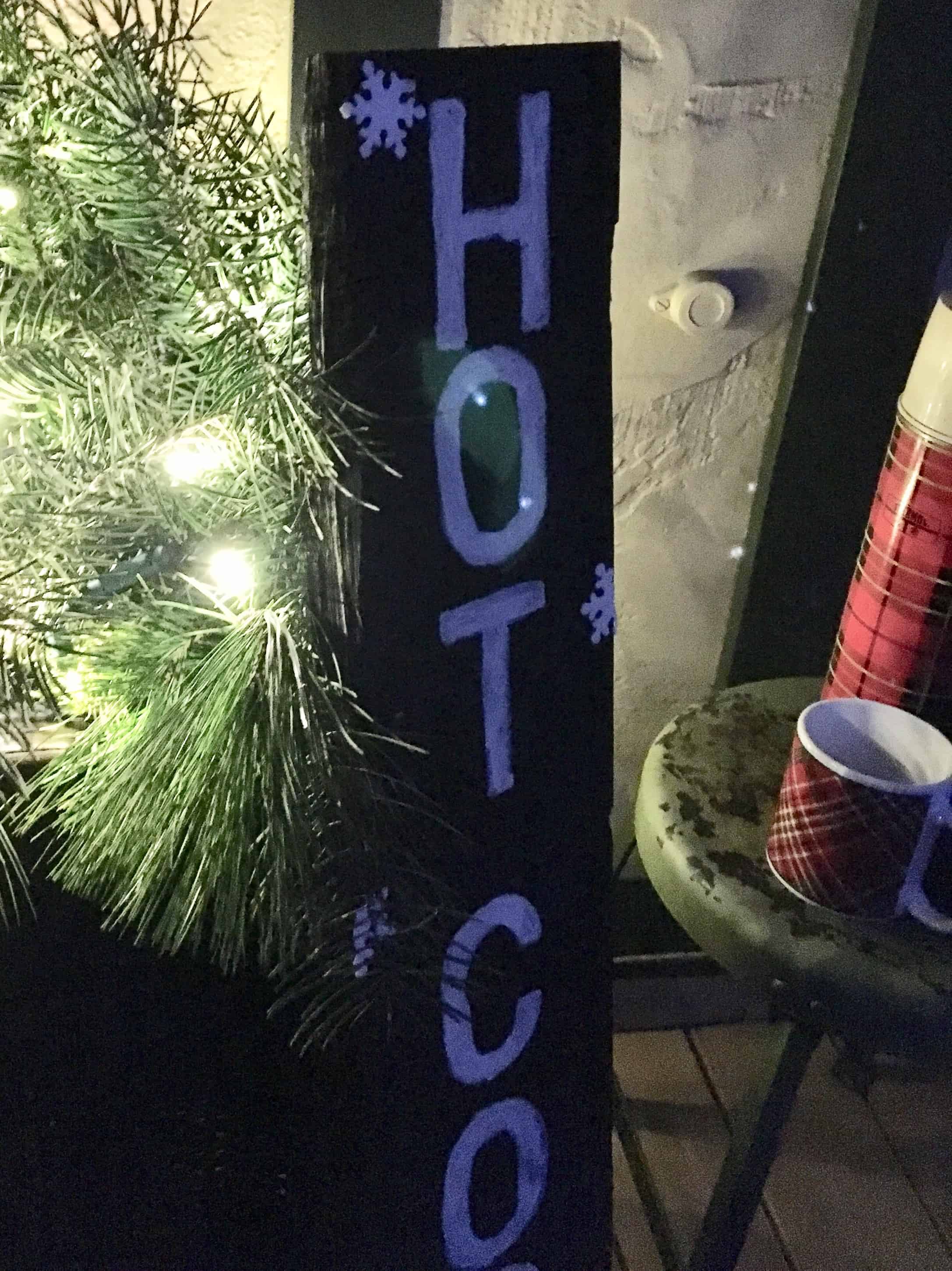 Decorated Christmas porch