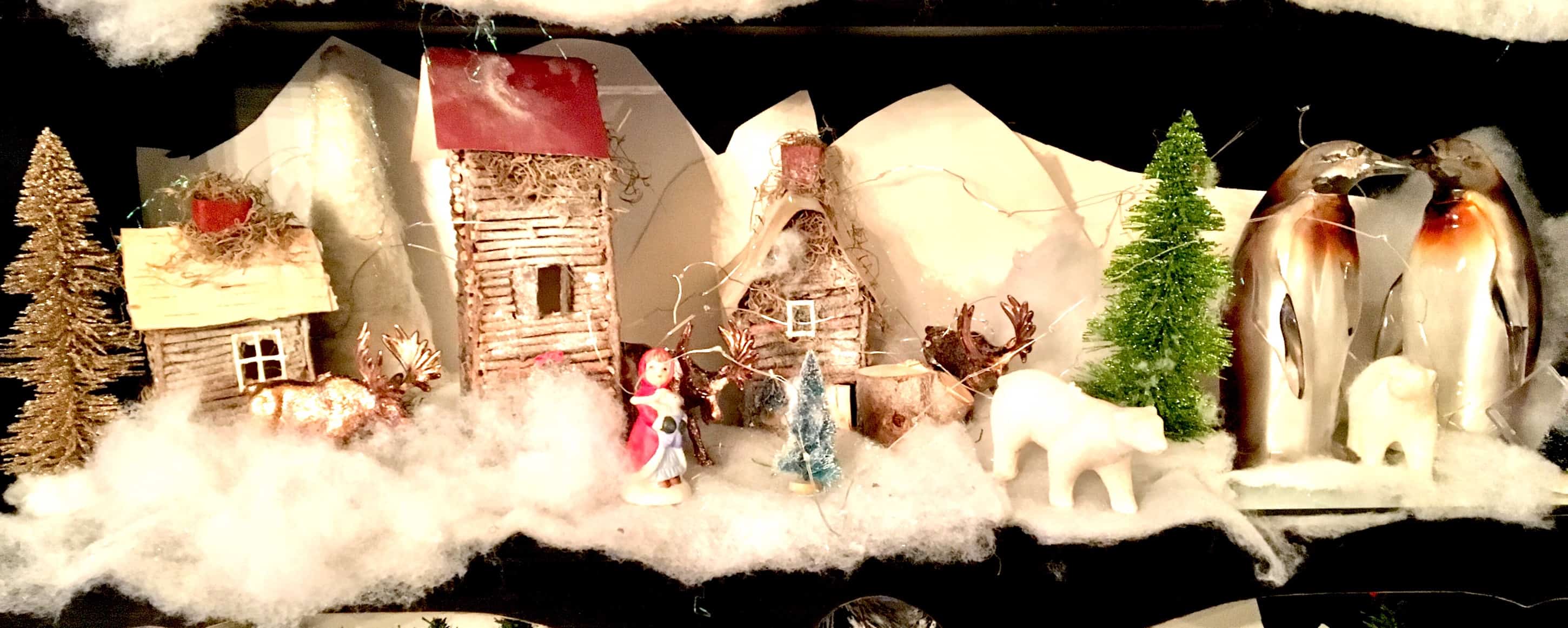 Christmas decorating/hutch