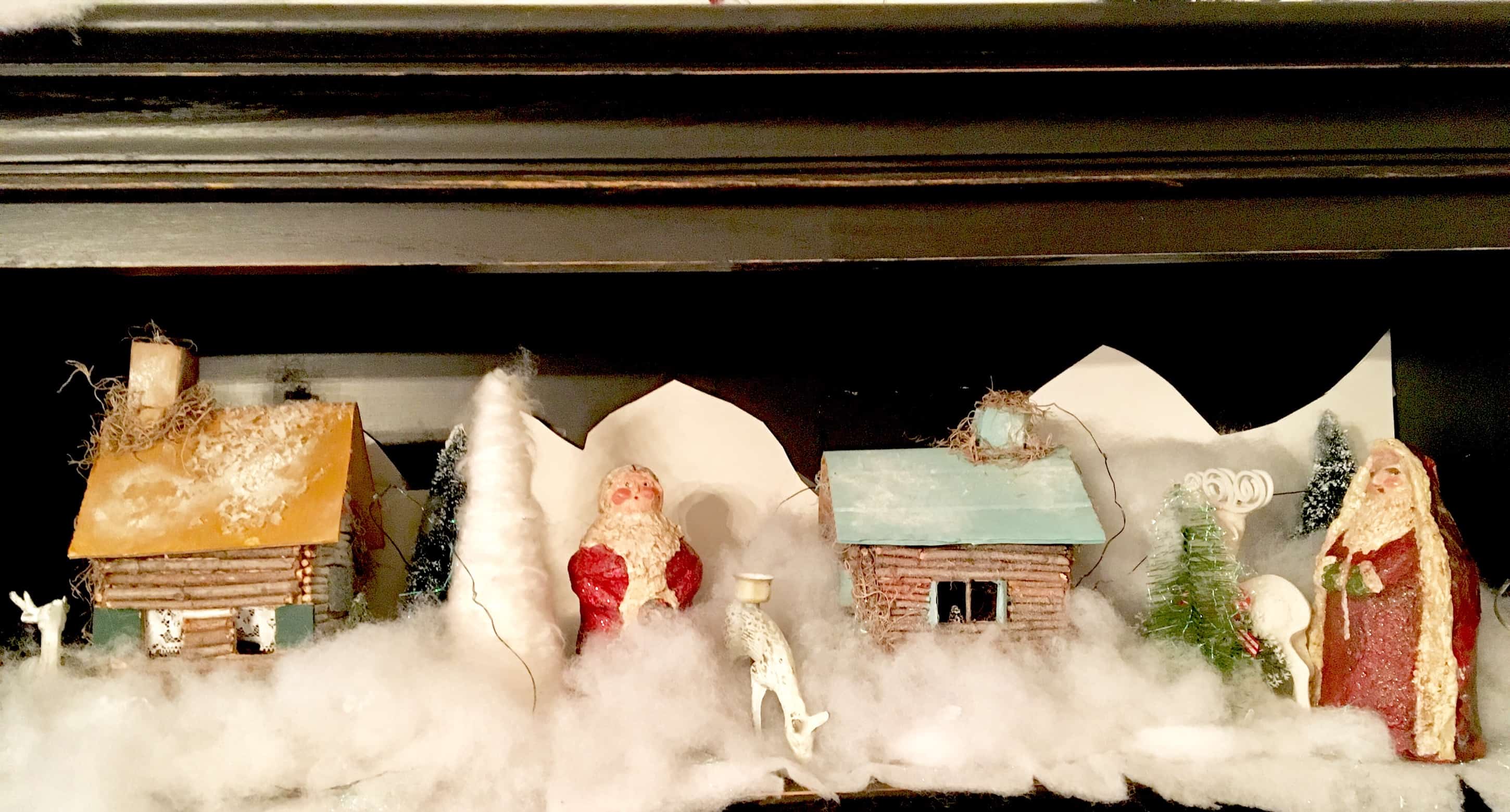 Christmas decorating/hutch