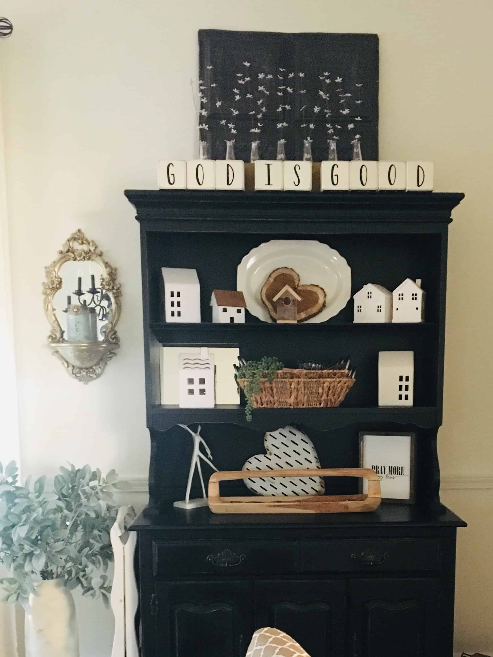 a dining room hutch/distraction  for anxiety