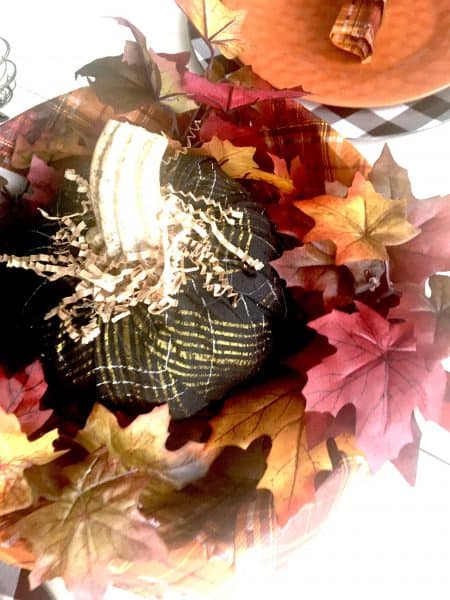 cloth pumpkins/pumpkins