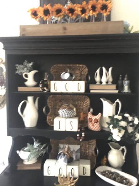 a dining room hutch/distraction  for anxiety