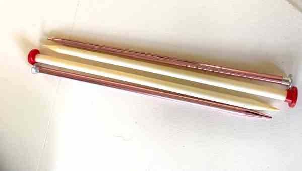 knitting needles/garage sale finds