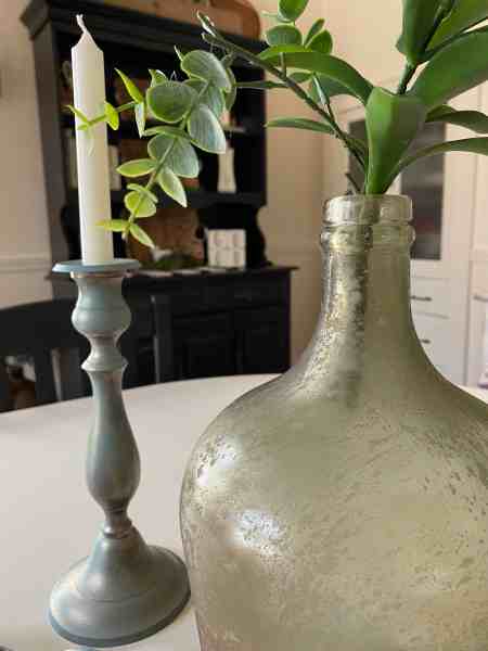 dining room table centerpiece/DIY/painted tray